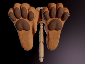 John Anthro Tiger 3D मॉडल
