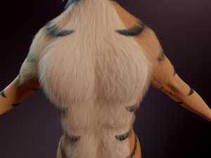 John Anthro Tiger 3D मॉडल