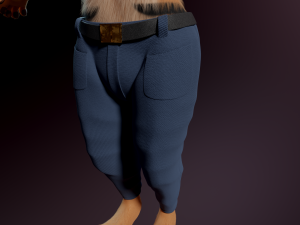 John Anthro Tiger 3D मॉडल