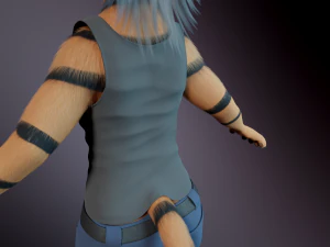 John Anthro Tiger 3D Model