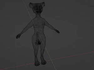 John Anthro Tiger 3D Model