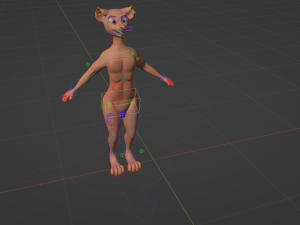John Anthro Tiger 3D मॉडल