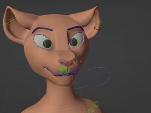 John Anthro Tiger 3D Model