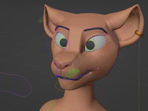 John Anthro Tiger 3D Model