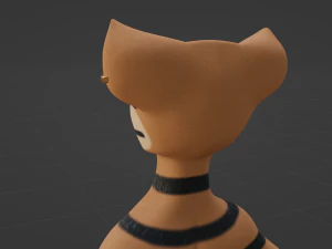 John Anthro Tiger 3D Model