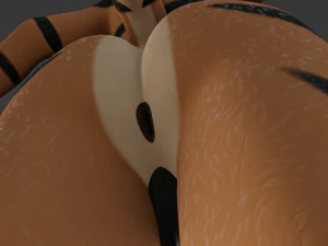 John Anthro Tiger 3D Model