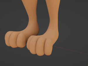 John Anthro Tiger 3D मॉडल