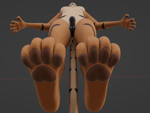 John Anthro Tiger 3D Model
