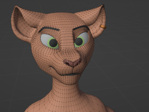 John Anthro Tiger 3D मॉडल