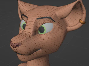John Anthro Tiger 3D Model