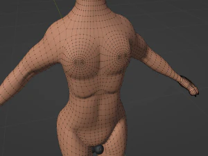 John Anthro Tiger 3D Model