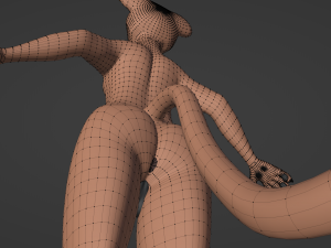 John Anthro Tiger 3D मॉडल