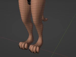 John Anthro Tiger 3D Model