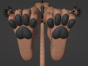 John Anthro Tiger 3D Model