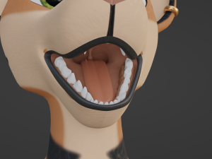 John Anthro Tiger 3D मॉडल
