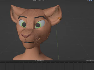 John Anthro Tiger 3D Model