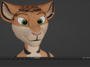 John Anthro Tiger 3D मॉडल