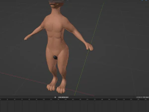 John Anthro Tiger 3D Model