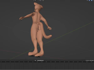 John Anthro Tiger 3D Model