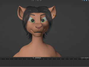 John Anthro Tiger 3D मॉडल