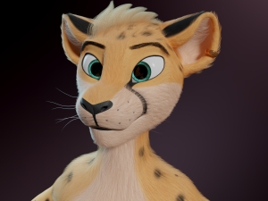 David Anthro Cheetah 3D मॉडल