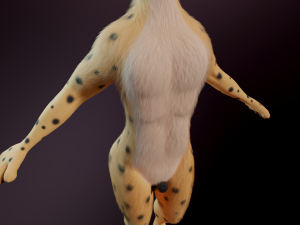 David Anthro Cheetah 3D मॉडल