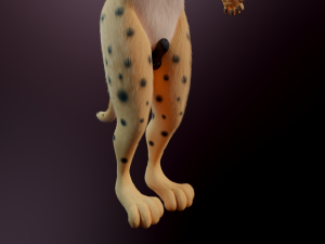 David Anthro Cheetah 3D मॉडल
