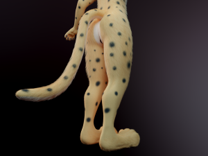 David Anthro Cheetah 3D मॉडल
