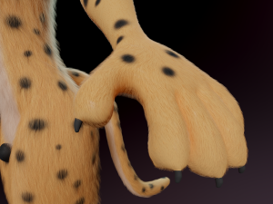 David Anthro Cheetah 3D मॉडल