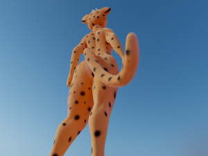 David Anthro Cheetah 3D मॉडल