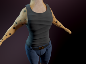 David Anthro Cheetah 3D मॉडल