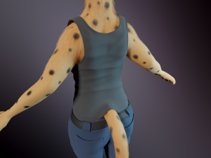 David Anthro Cheetah 3D मॉडल