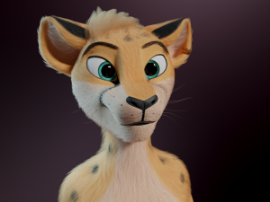 David Anthro Cheetah 3D मॉडल