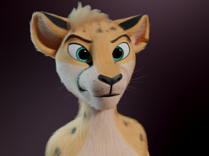 David Anthro Cheetah 3D मॉडल