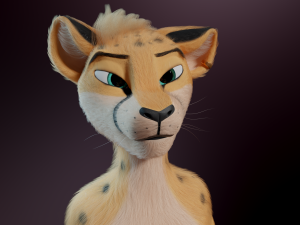 David Anthro Cheetah 3D मॉडल