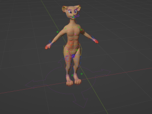 David Anthro Cheetah 3D मॉडल