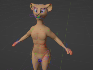 David Anthro Cheetah 3D मॉडल