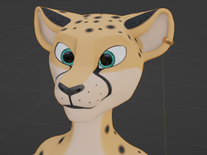 David Anthro Cheetah 3D मॉडल