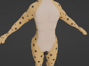 David Anthro Cheetah 3D मॉडल
