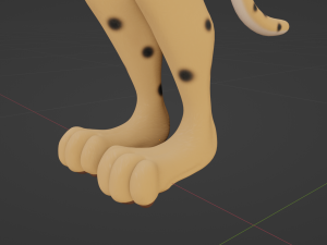 David Anthro Cheetah 3D मॉडल