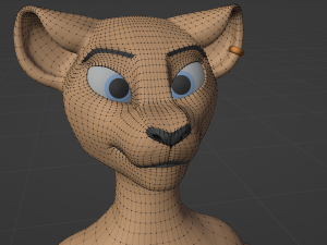 David Anthro Cheetah 3D मॉडल