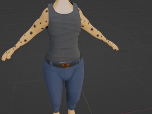 David Anthro Cheetah 3D मॉडल