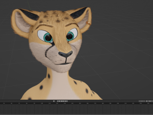 David Anthro Cheetah 3D मॉडल