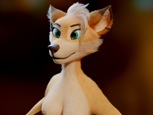 Yashley Anthro Fox Modèle 3D
