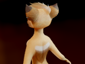Yashley Anthro Fox Modèle 3D