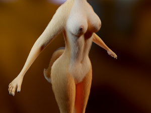 Yashley Anthro Fox Modèle 3D