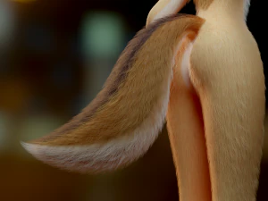 Yashley Anthro Fox 3D Model