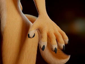 Yashley Anthro Fox Modèle 3D