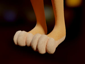 Yashley Anthro Fox 3D Model