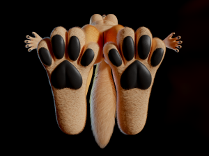 Yashley Anthro Fox Modèle 3D